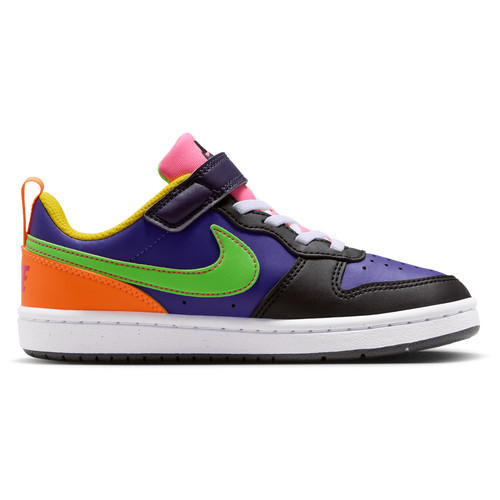Nike Boys Nike Court Borough Low Recraft - Boys' Preschool Basketball Shoes Court Purple/Court Purple/Green Strike Size 11.5 | Champs Sports