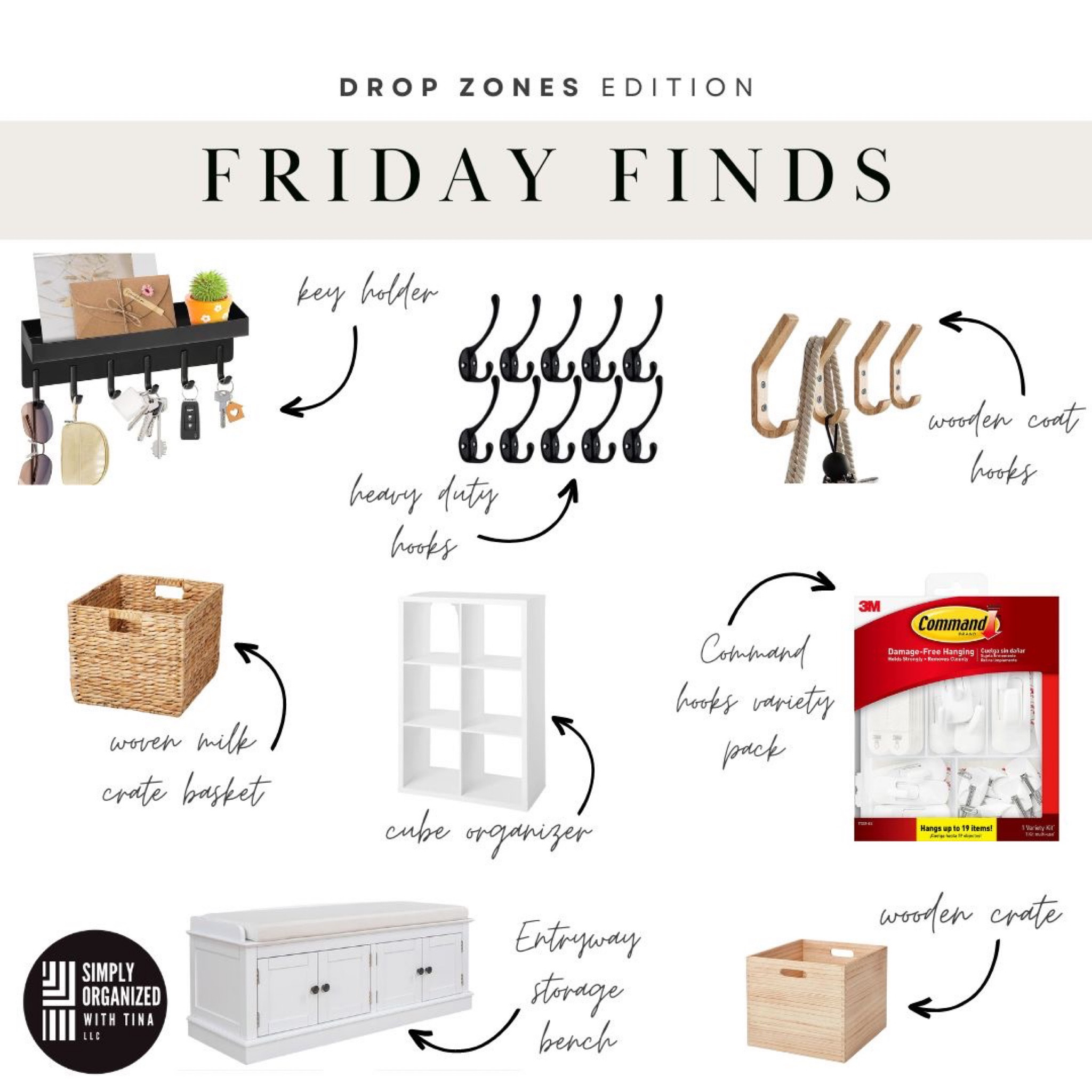 With the change of season and the start of school, and fall sports and activities, make sure your home is set up for success.
Your drop zone should work for you, whether it be in a closet, garage, entryway, or back door. Add these things in to create homes and zones for the things you take with you out the door daily. 

#LTKBacktoSchool #LTKSeasonal #LTKfamily