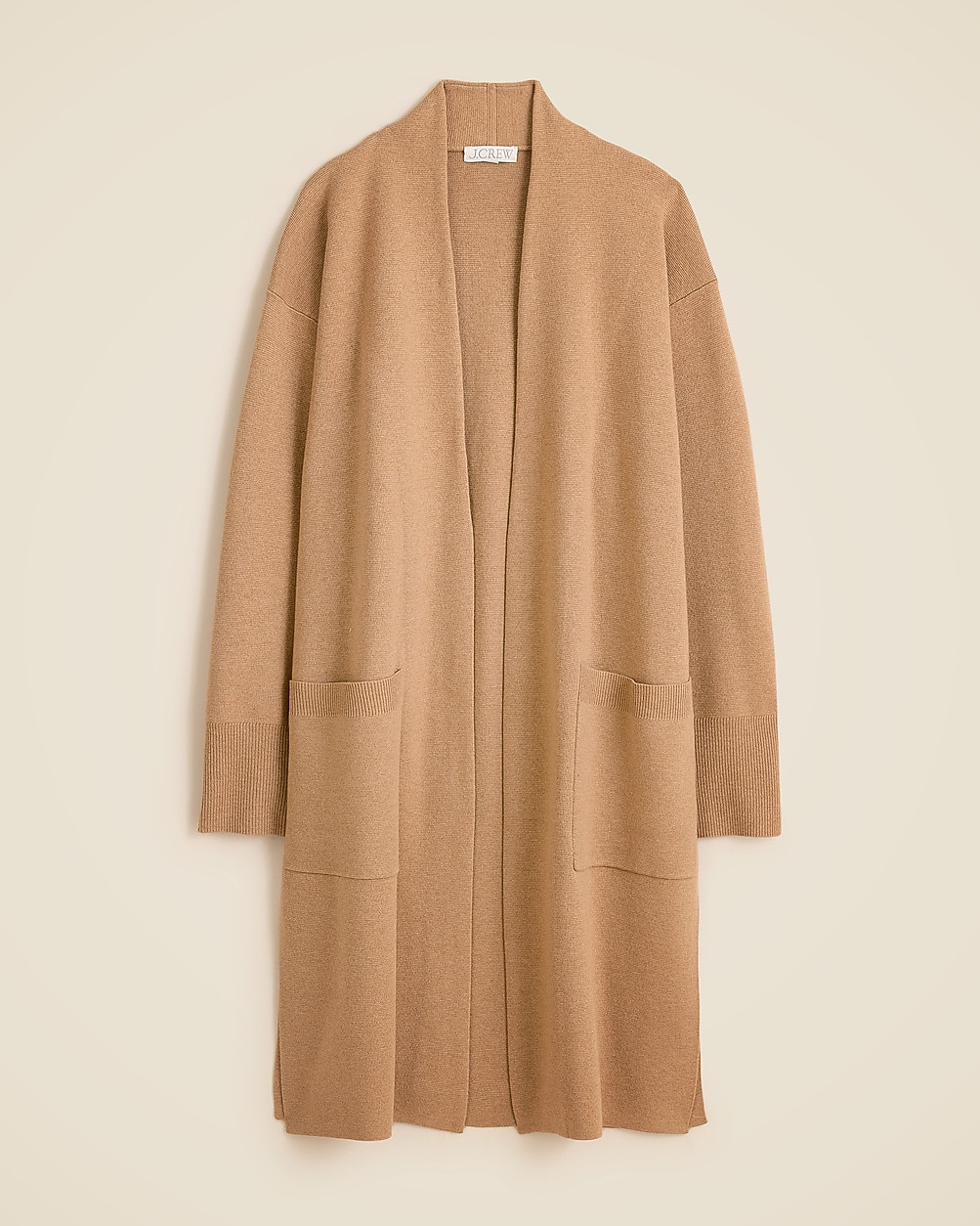 Long sweater blazer with side slits | J. Crew US