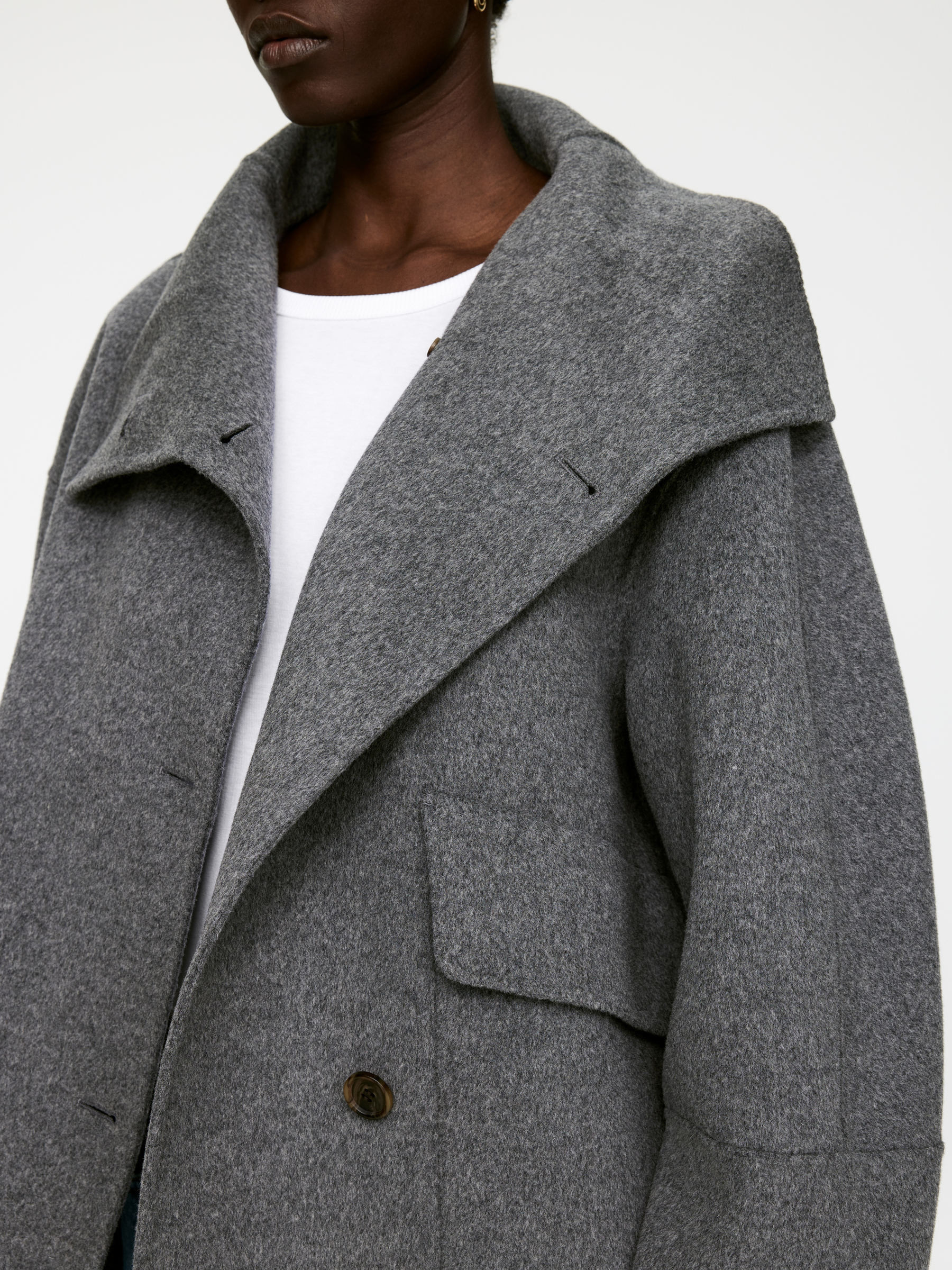 Doubleface-Jacke aus Wollmischung – Graumeliert – ARKET DE | Arket EU