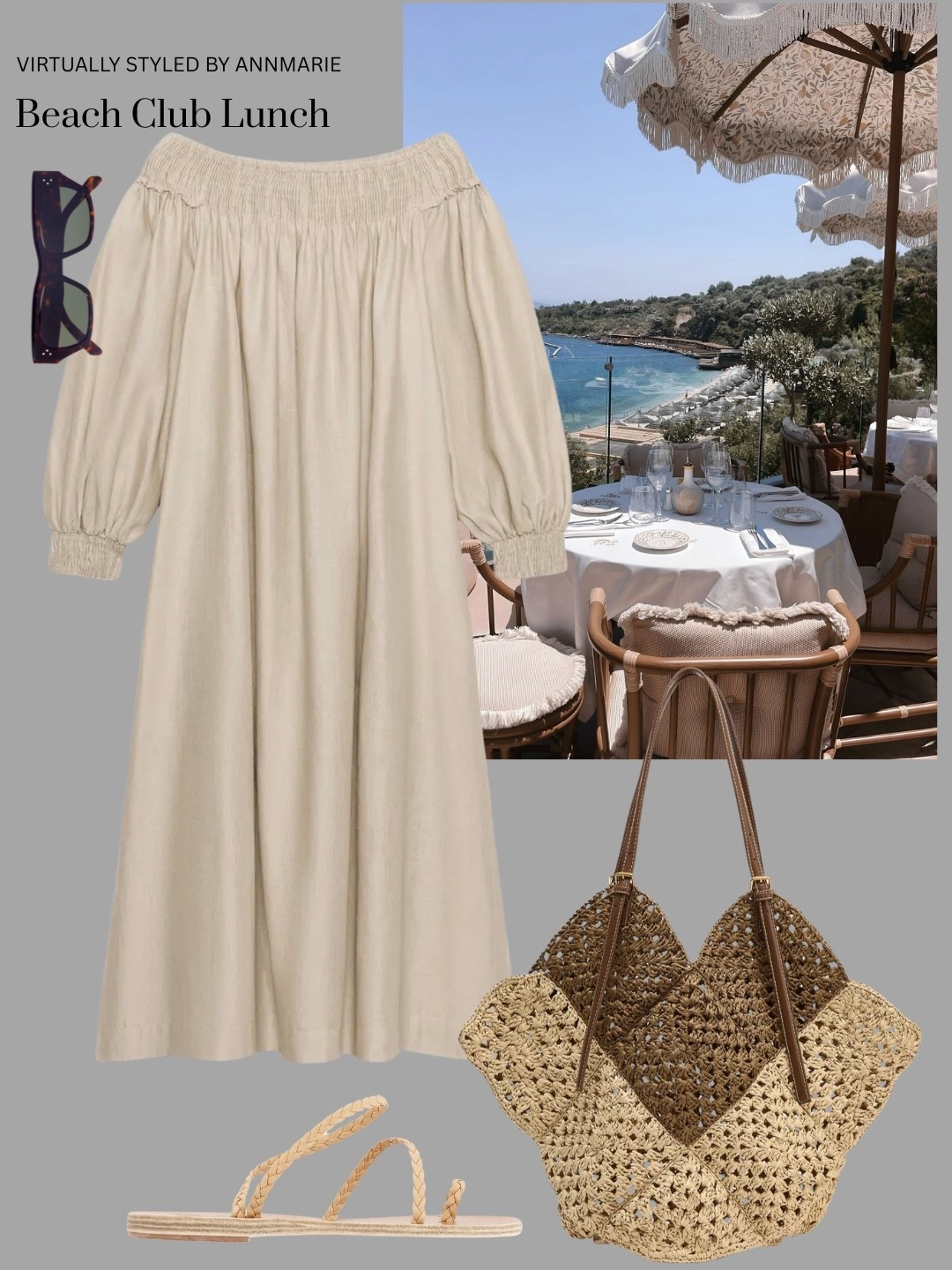 Beach club lunch outfit 

#LTKstyletip #LTKsummer #LTKdresses