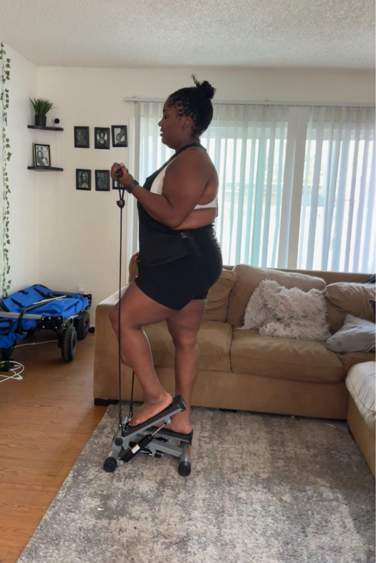 This mini stepper is the truth!! Had me SWEATING! 

#ministepper
#ministepperworkout #beginner #beginnerworkout

#LTKmidsize #LTKfitness #LTKplussize