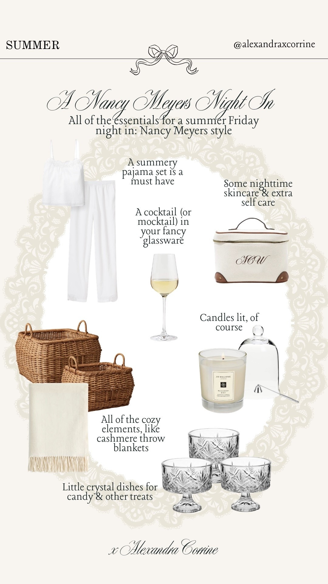 A Nancy Meyers night in 🕯️🧺☁️ All of the essentials for a summer Friday night in, Nancy Meyers style 

Nancy Meyers summer aesthetic, cozy homebody lifestyle, Friday night in essentials, cozy weekend at home, summer homebody, cozy home essentials

#LTKHome #LTKselfcare