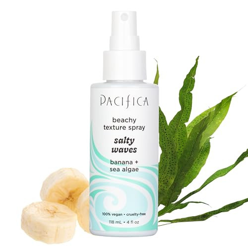 Pacifica Salty Waves Sea Salt Texturizing Spray, Coconut Scent 4oz – Beachy Waves Hair Spray for Tousled Texture & Volume, Surf Salt Spray with Coconut & Sea Algae, Lightweight, Vegan | Amazon (US)
