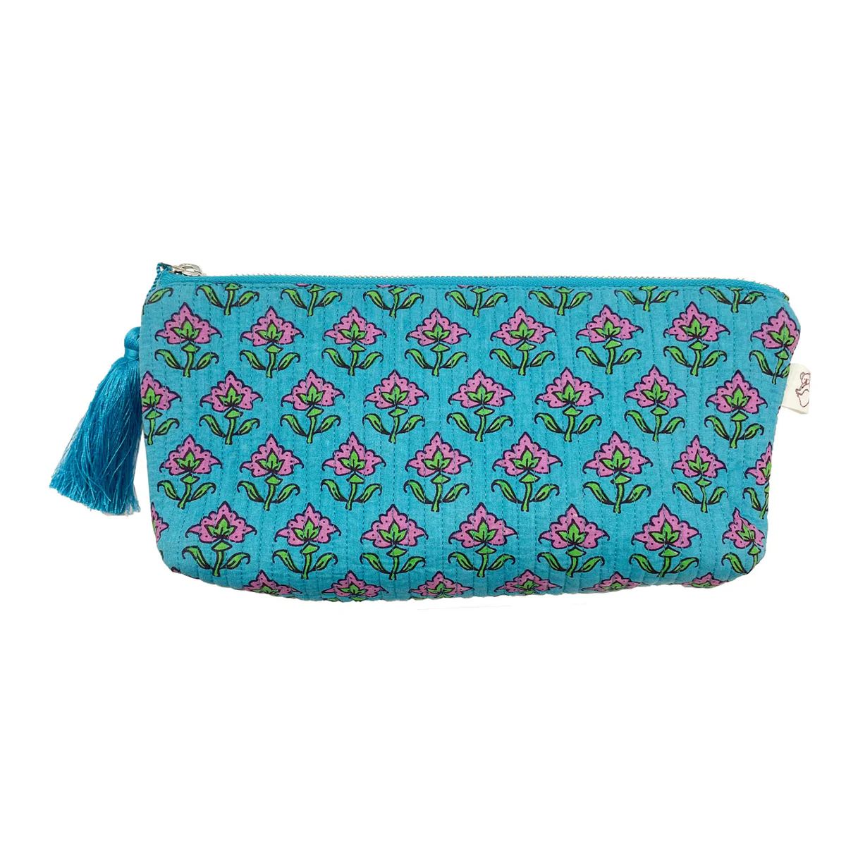 Hold Me Clutch - Quilted Blue Floral NEW! | Quilted Koala