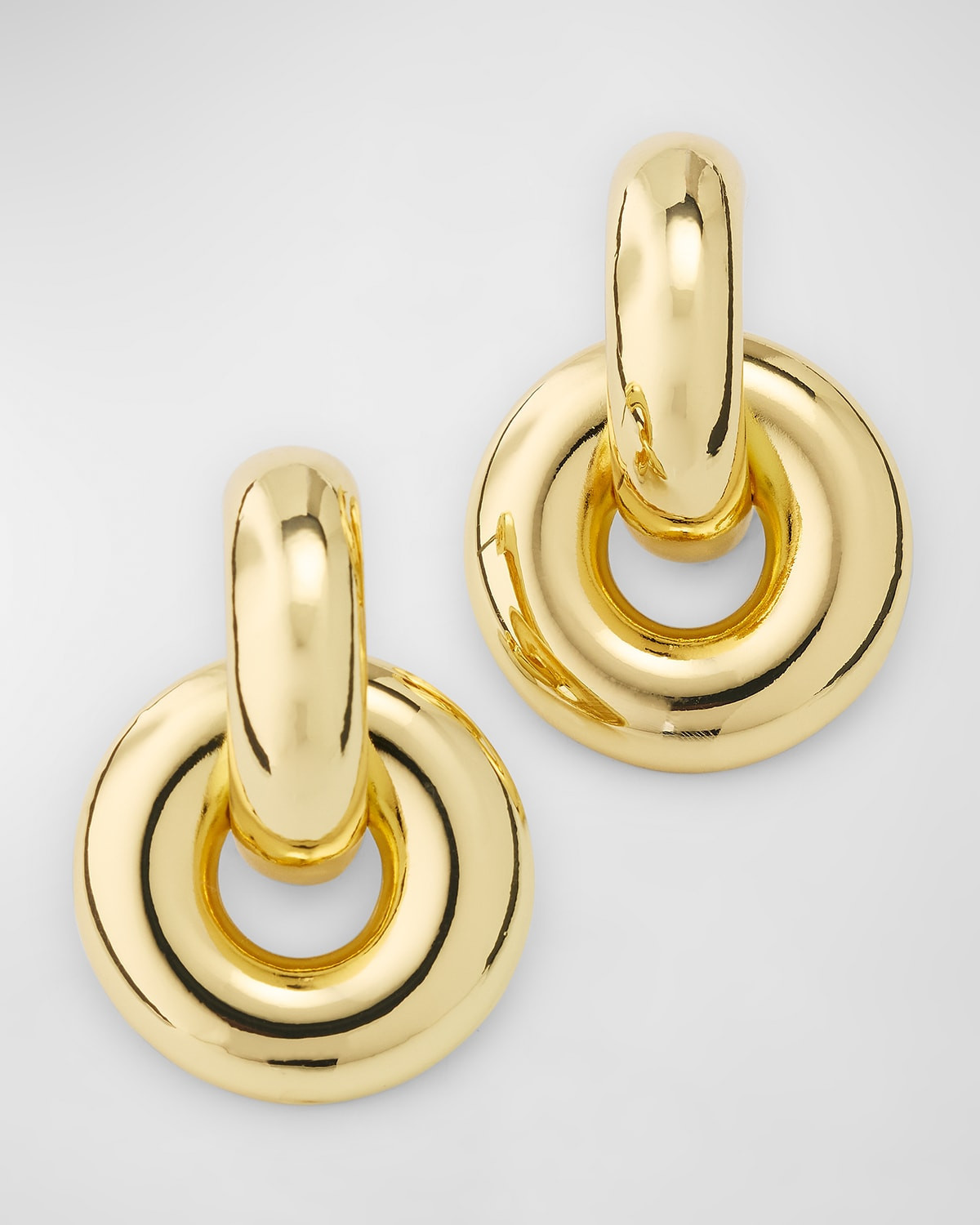 Mia Gold-Plated Loop Earrings | Neiman Marcus
