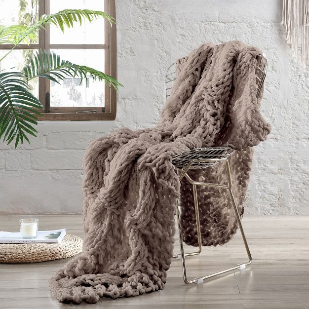 Modern Threads Chunky Knit throw, 50 x 60, Reina. | Target