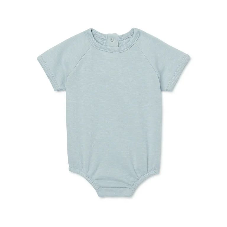 easy-peasy Baby Short Sleeve French Terry Solid Bodysuit, Sizes 0-24 Months | Walmart (US)