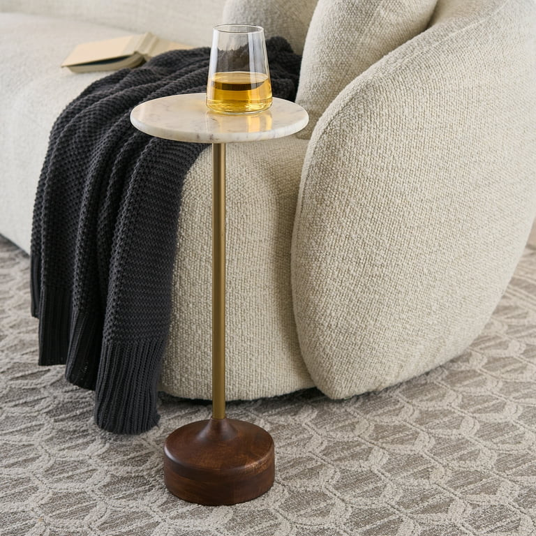 Better Homes & Gardens Aster Drink Table, Marble | Walmart (US)