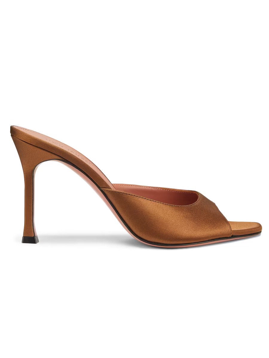 Amina Muaddi Amina Muaddi Leather Sandals | Saks Fifth Avenue | Saks Fifth Avenue