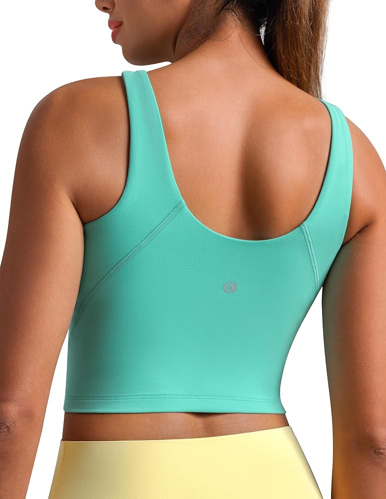 Colorfulkoala Dreamlux Womens Padded Sports Bra High Neck U-Back Yoga Running Workout Athletic Ta... | Amazon (US)