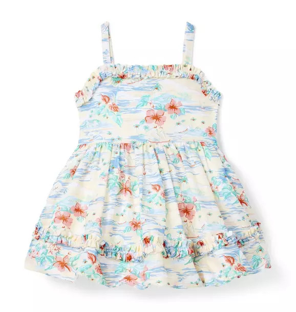 Island Floral Bubble Hem Dress | Janie and Jack