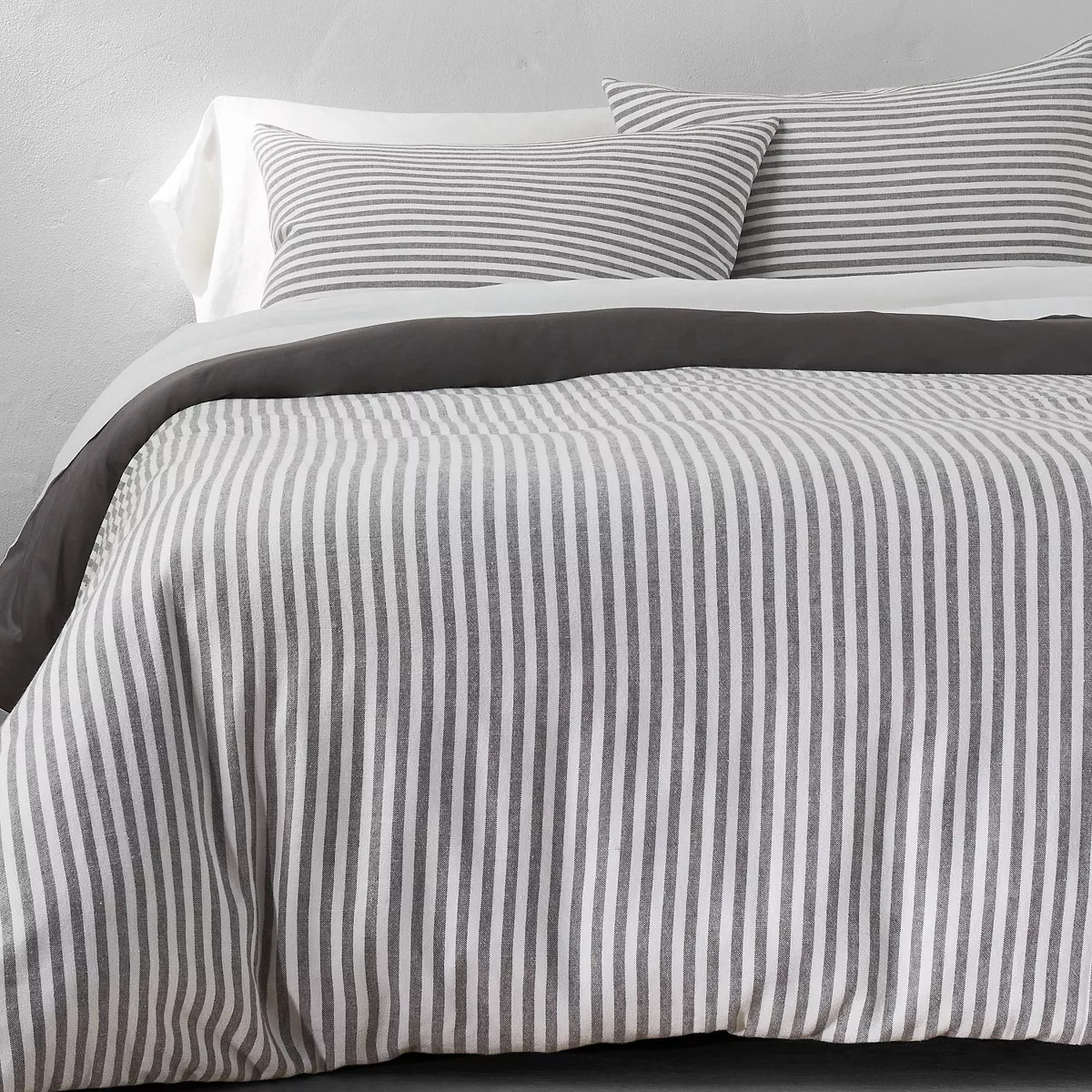Heavyweight Linen Blend Stripe Duvet & Pillow Sham Set - Casaluna™ | Target