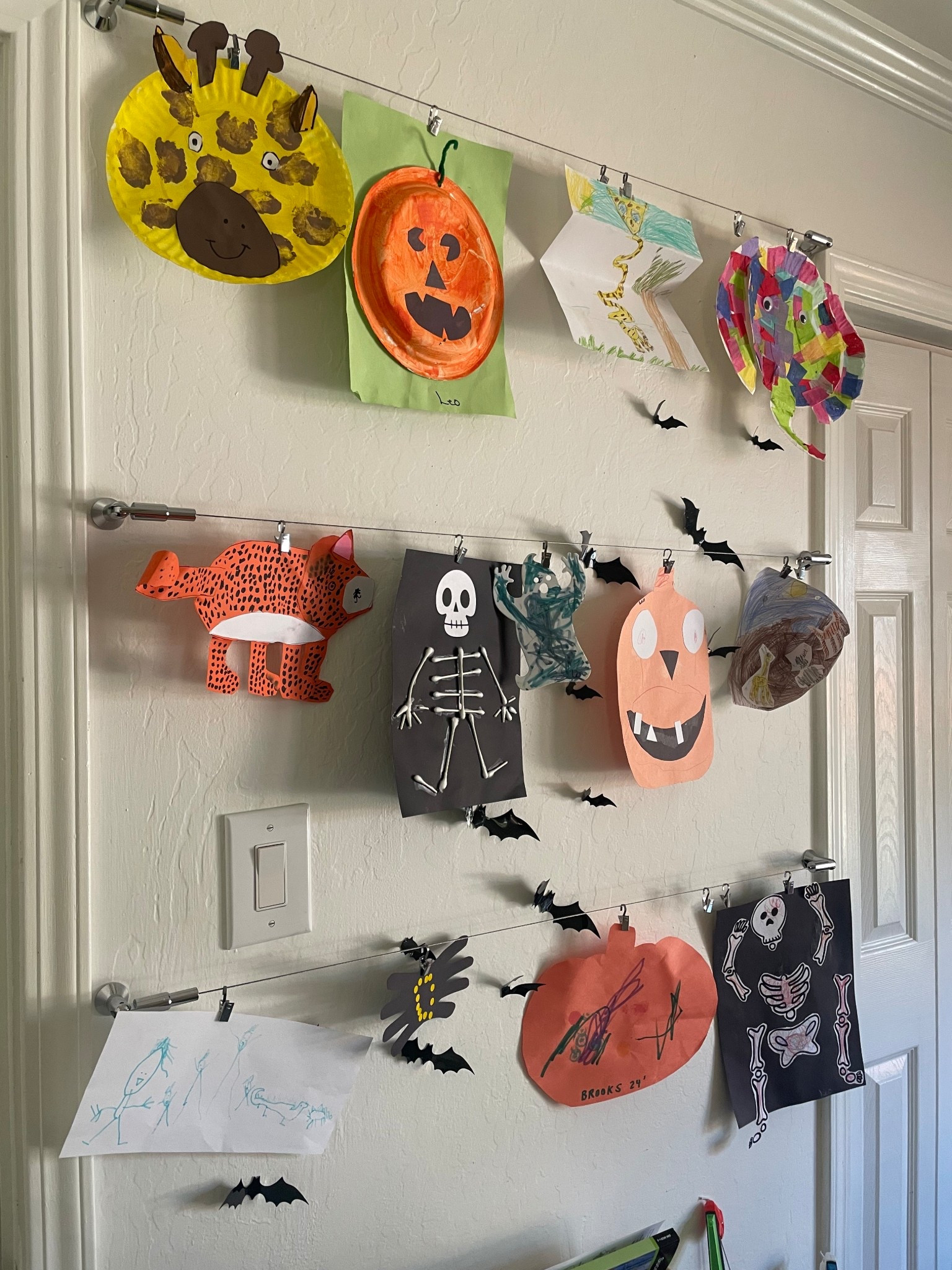 Obsessed with our new wire line to hang the kids artwork in the playroom 🥹✨🎨

#LTKHome #LTKKids #LTKHalloween