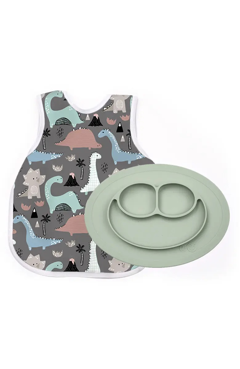 x BapronBaby Delilah Dinosaur Apron & Feeding Mat Set | Nordstrom