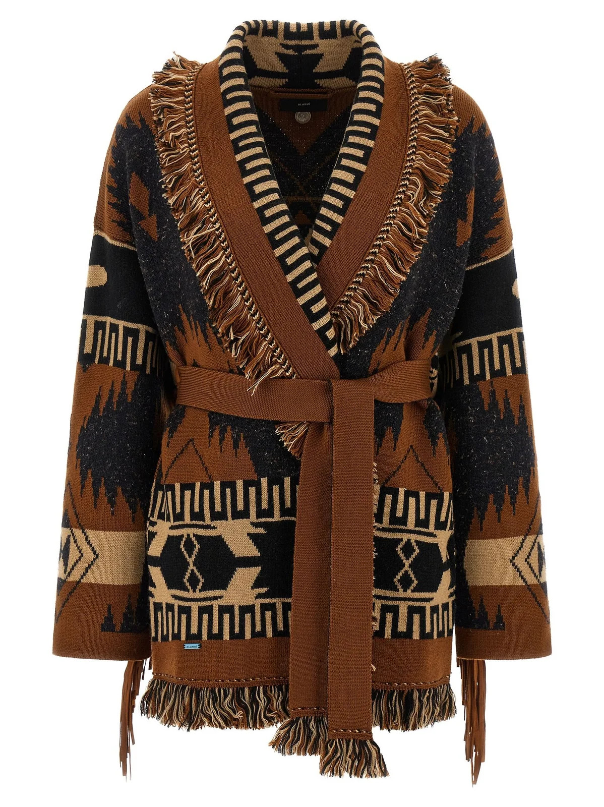 Alanui Dreamscape Fringed Knit Cardigan | Cettire Global