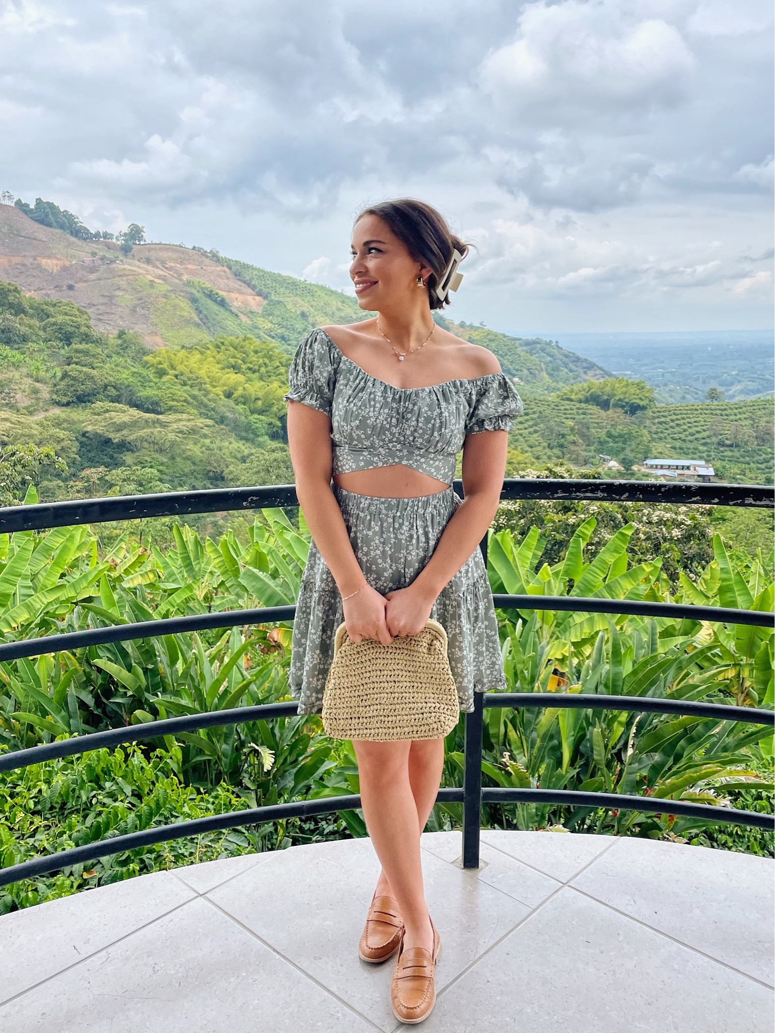 Such a flattering and affordable floral set from Amazon! Wearing size XS.

Vacation outfit, spring outfit, summer outfit, two piece outfit, two piece set, floral set, off the shoulder top, tie up crop top, mini skirt set, floral skirt, dolce vita loafers, straw clutch bag, straw purse

#LTKfindsunder50 #LTKtravel #LTKstyletip