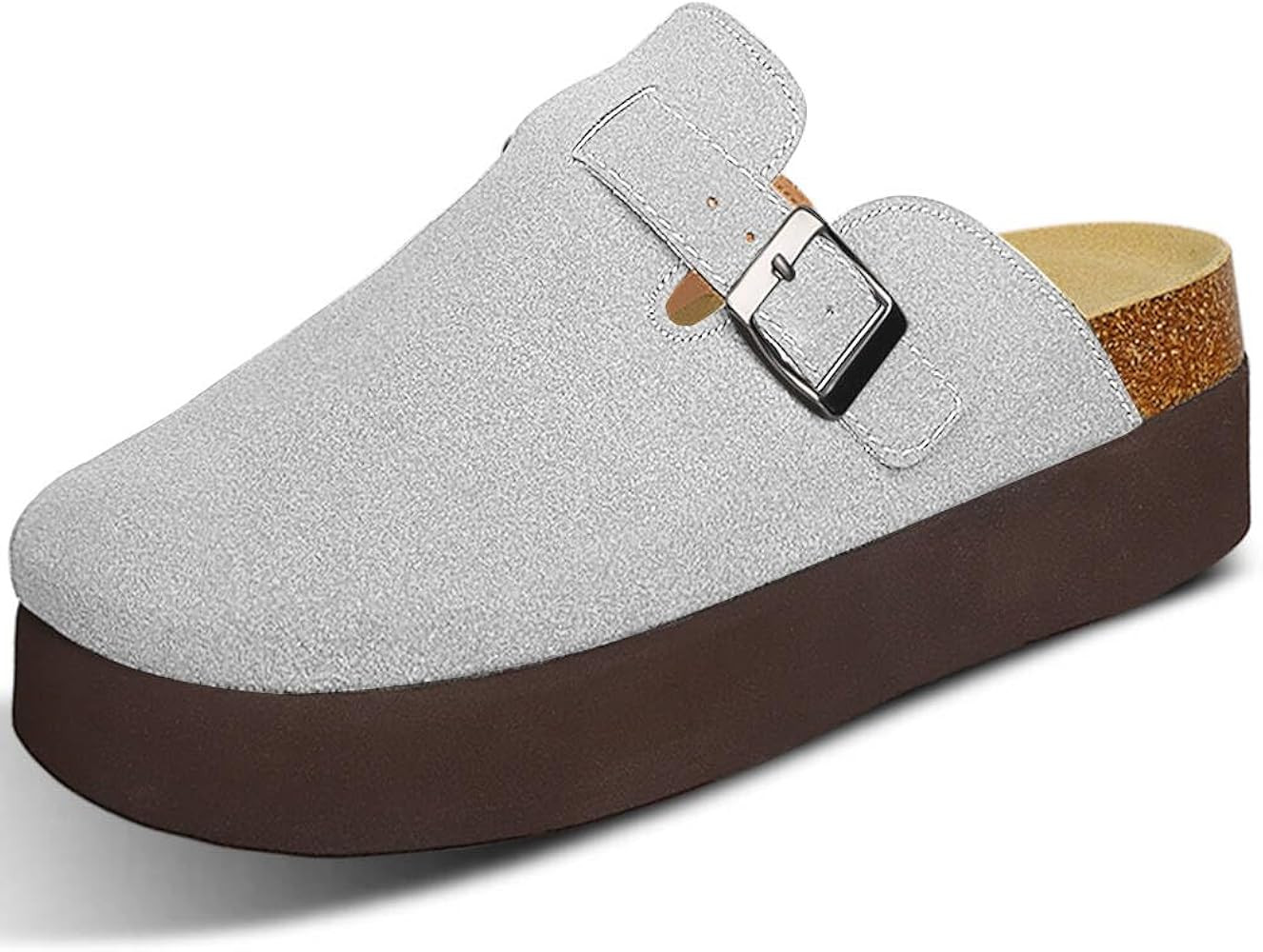 Clogs for Women Boston Clogs Corks Mules for Women Footbed Sandals for Women Shoes Slip on Suede ... | Amazon (US)