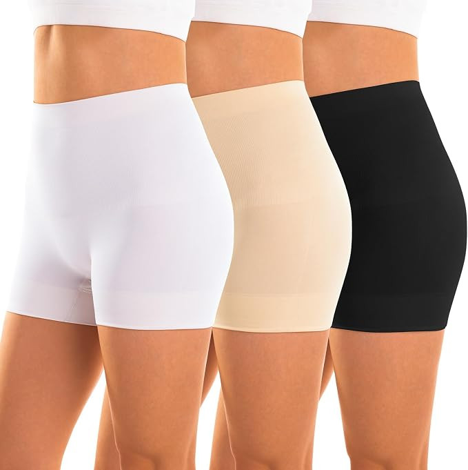 INNERSY Women's Tummy Control Shapewear Shorts Underwear 3-Pack | Compression Boyshort, Body Shap... | Amazon (US)