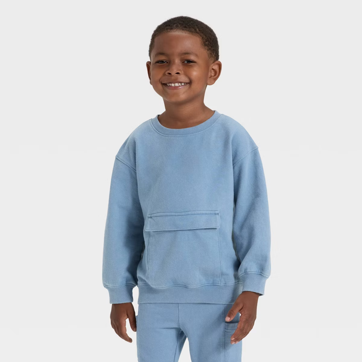 Toddler Boys' Washed French Terry Sweatshirt - Cat & Jack™ | Target