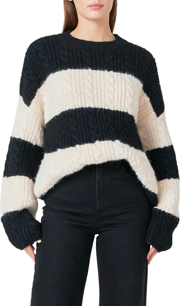 Endless Rose Stripe Chunky Sweater | Nordstrom | Nordstrom