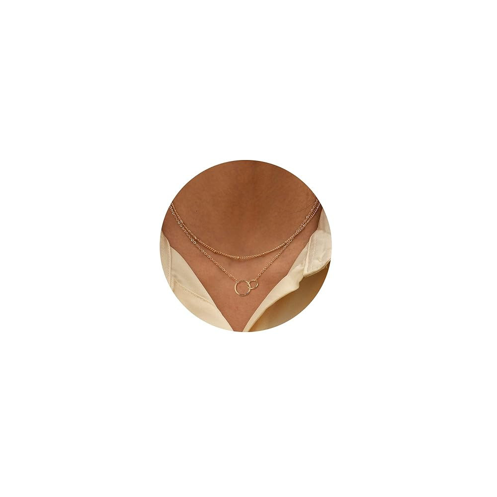 CHESKY Dainty Gold Necklace for Women, Trendy 14k Gold Plated/Sterling Silver Satellite Choker Ne... | Amazon (US)