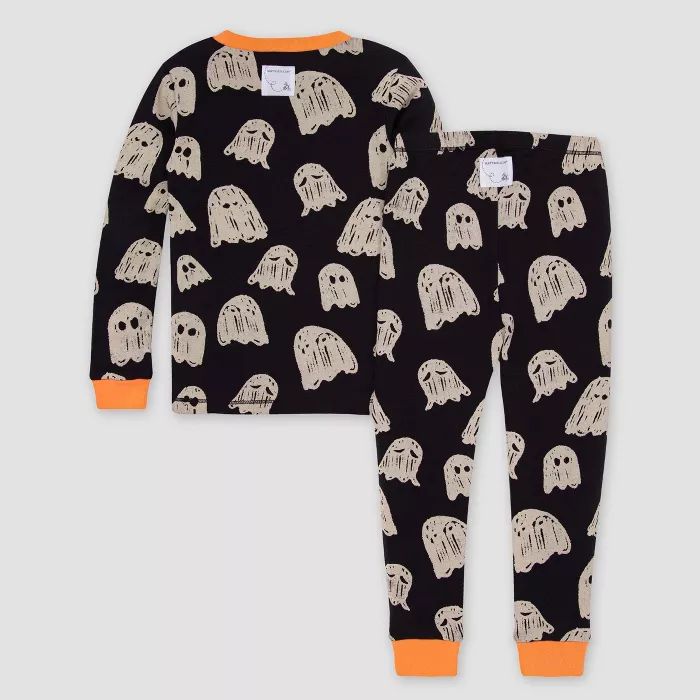 Burt's Bees Baby® Kids' Ghost Pajama Set - Black | Target