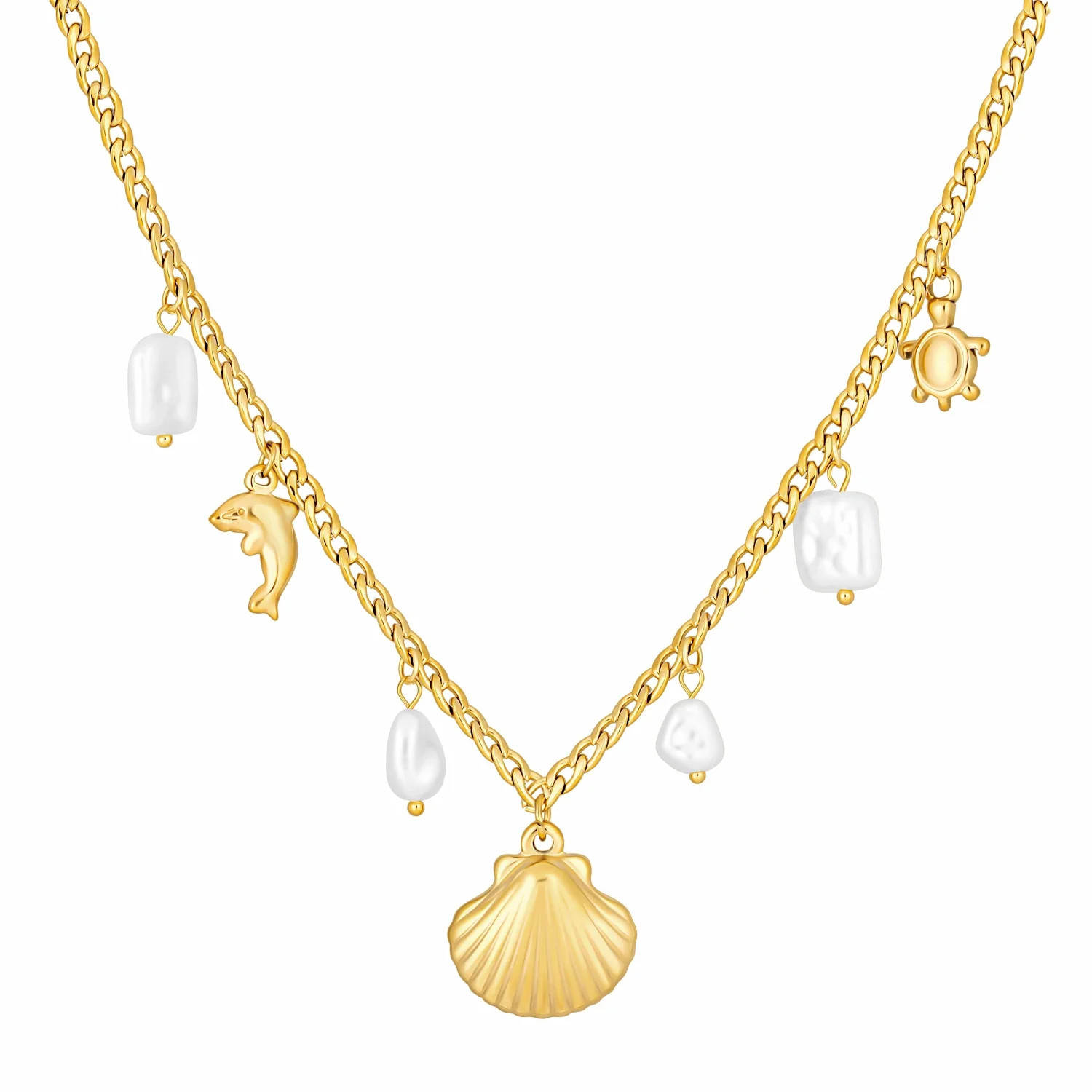 BOHOMOON Cove Pearl Necklace | Waterproof & Tarnish Free Stainless Steel | Bohomoon UK