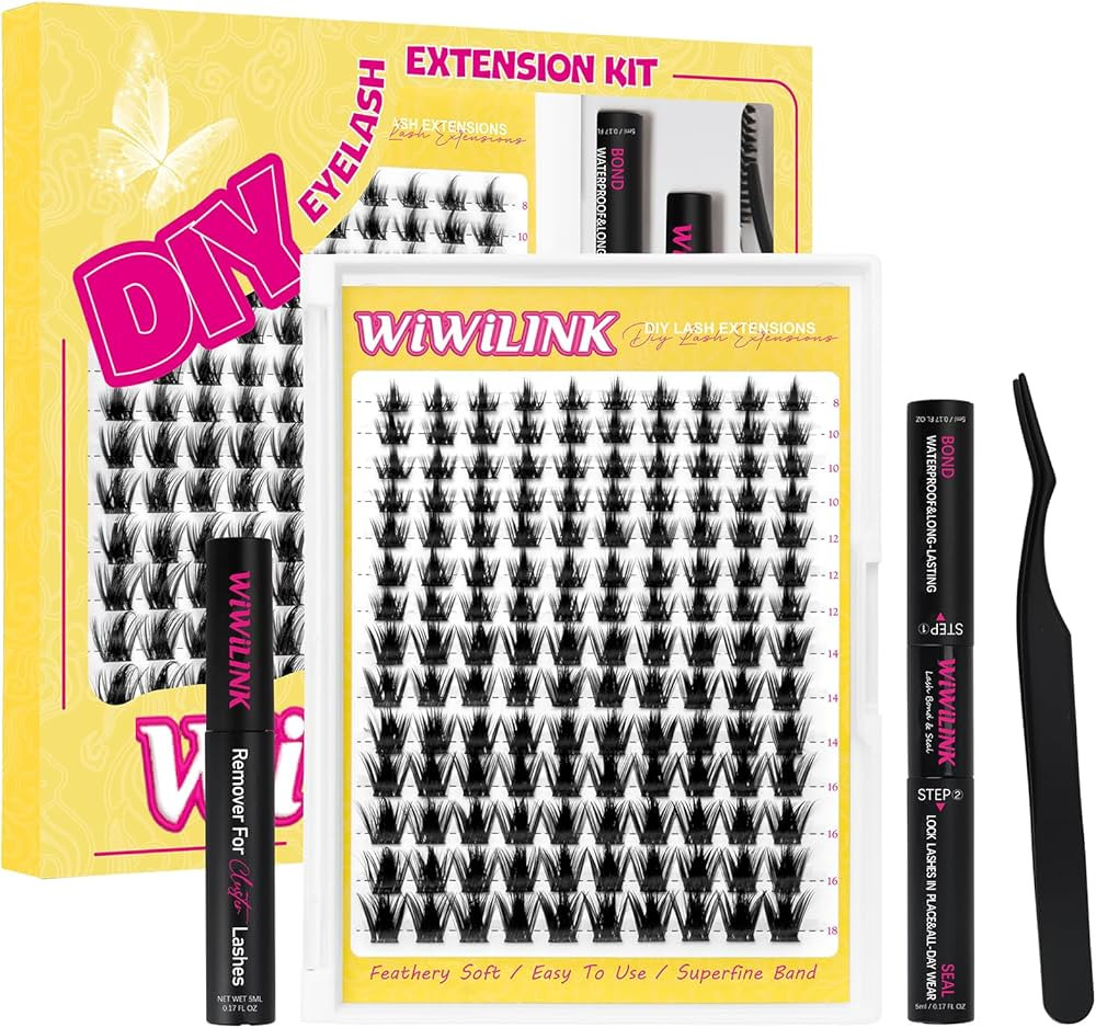 Lashes California Sunset Kit Manga Lash Clusters Kit 8-18mm Wispy Eyelash Clusters DIY Lash Spike... | Amazon (US)