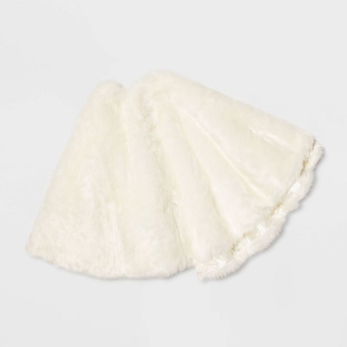 Faux Fur Tree Skirt White - Wondershop™ | Target