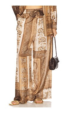 Zimmermann Lucky Relaxed Pant in Chocolate Bandana from Revolve.com | Revolve Clothing (Global)