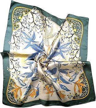 Shanlin Silk Feel Pattern Square Scarves 27" X 27" | Amazon (US)