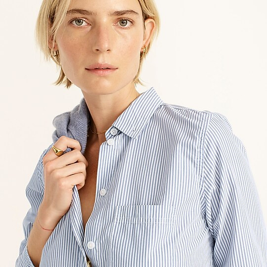 Classic-fit washed cotton poplin shirt in pinstripeItem BD767 
 
 
 
 
 There are no reviews for ... | J. Crew US