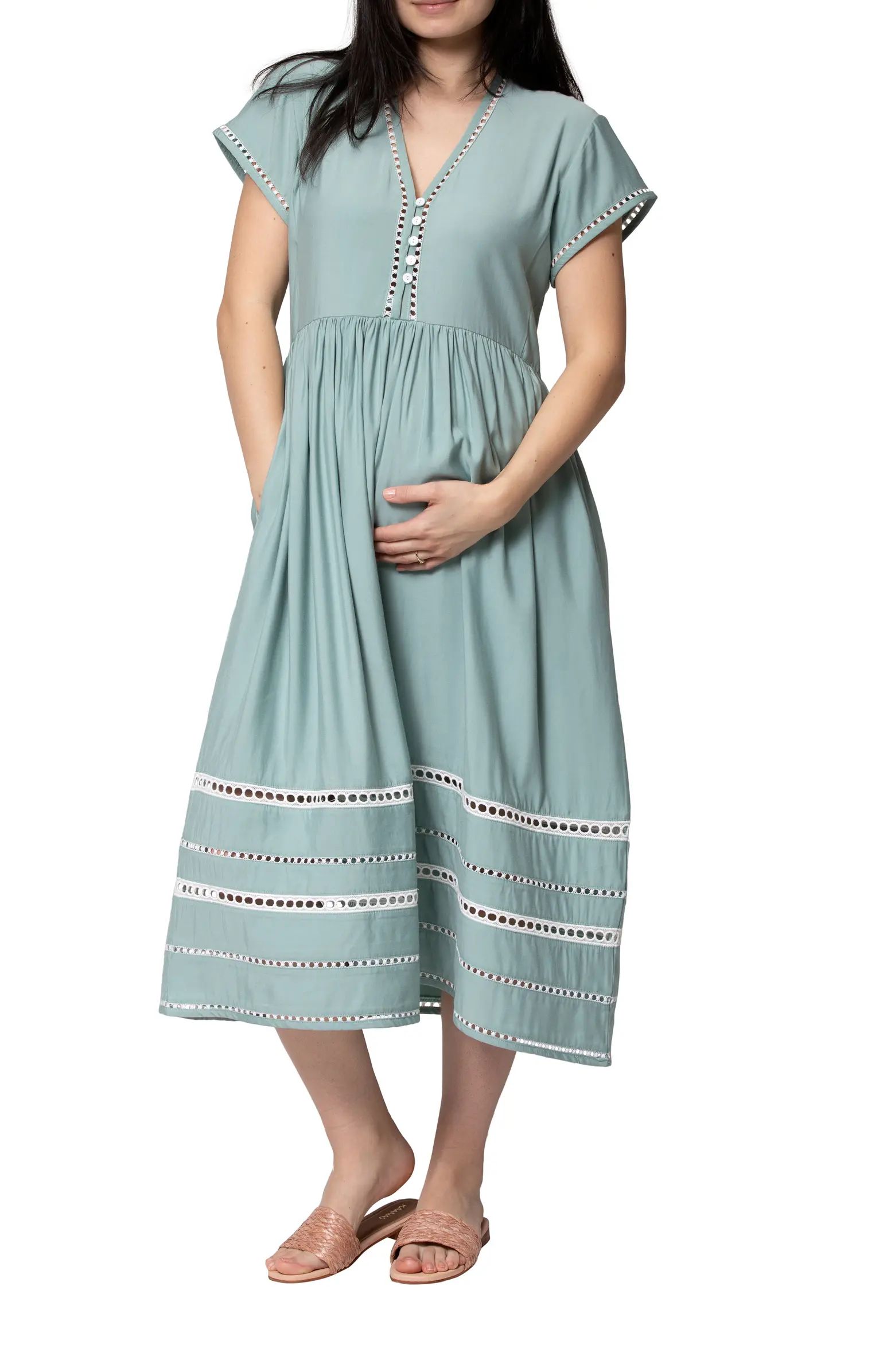Delphi Maternity Midi Dress | Nordstrom