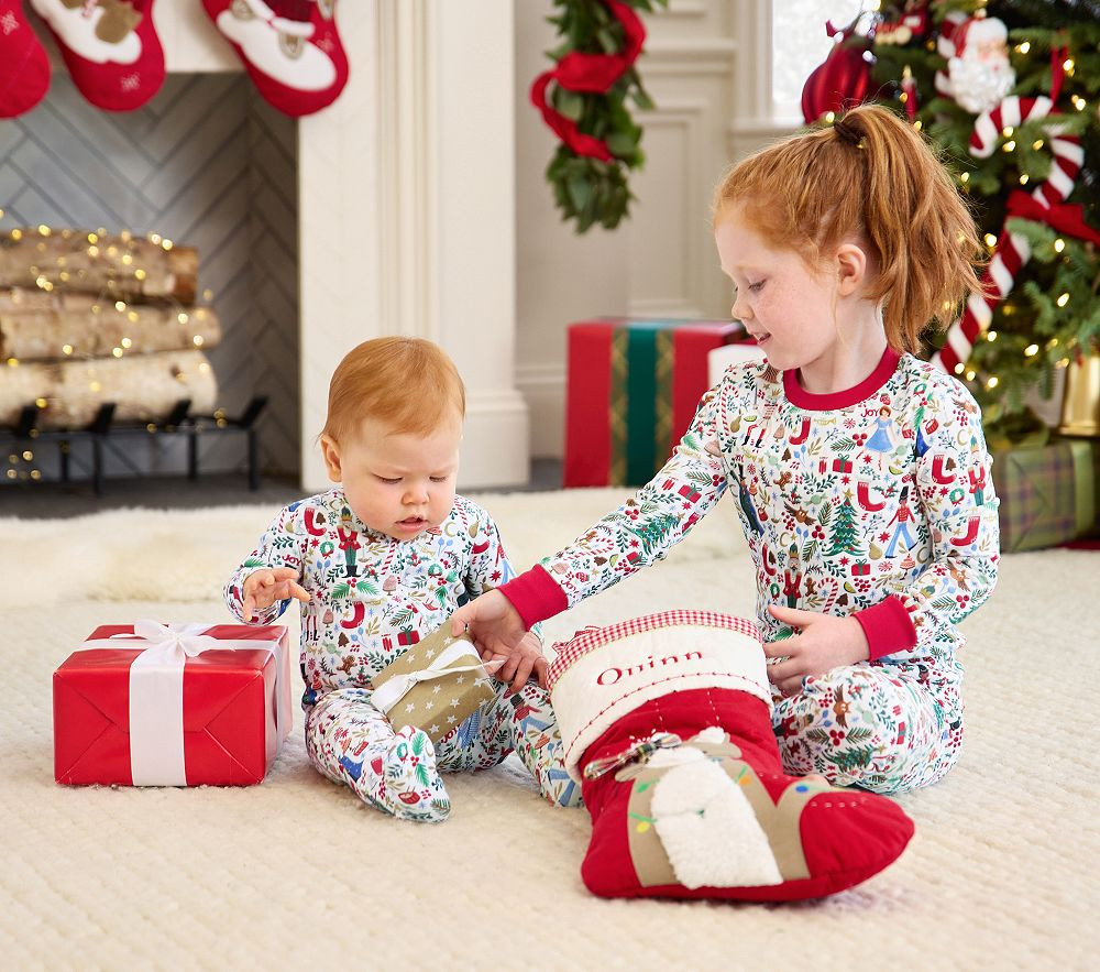 Rifle Paper Co. Nutcracker Organic Cotton Family Pajama Collection | Pottery Barn Kids