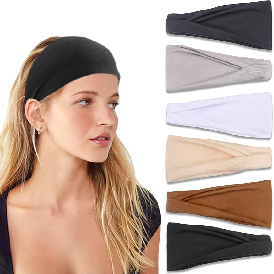 IVARYSS Headbands for Women, Non-Slip, Premium Stretchy Head Bands Hair Accessories,Wear for Yoga... | Amazon (US)
