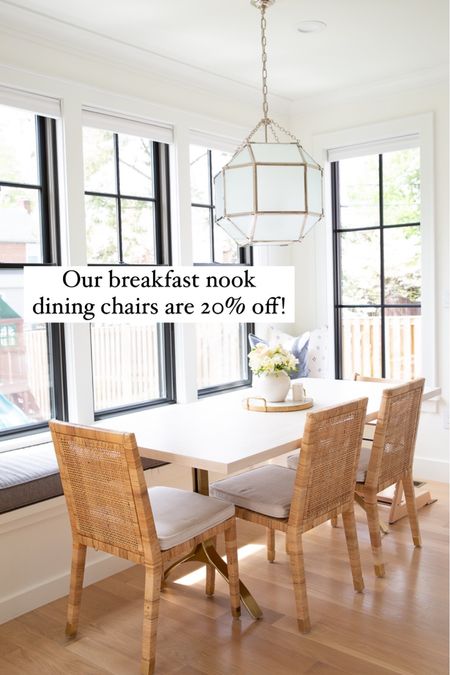 Serena and Lily sale, dining chairs, rattan dining chairs, balboa chair, breakfast nook, coastal home, dining furniture

#LTKhome #LTKfamily #LTKsalealert