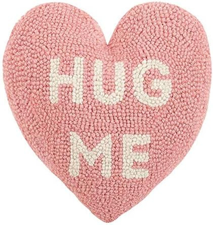 Peking Handicraft 30JES1588C10HT Hug Me Heart Shape Hook Pillow, 10-inch Length | Amazon (US)