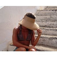 straw Beach Hat, Beach Visor, Sun Visor Summer Hats | Etsy (US)