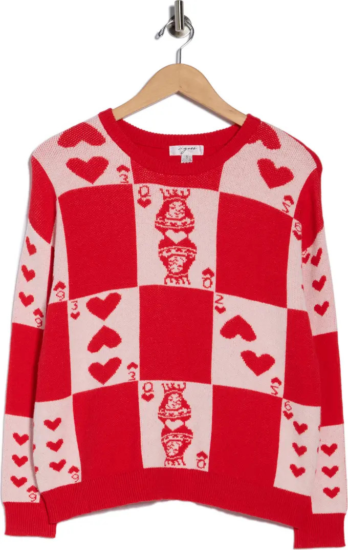 Vigoss Solitaire Hearts Sweater | Nordstromrack | Nordstrom Rack