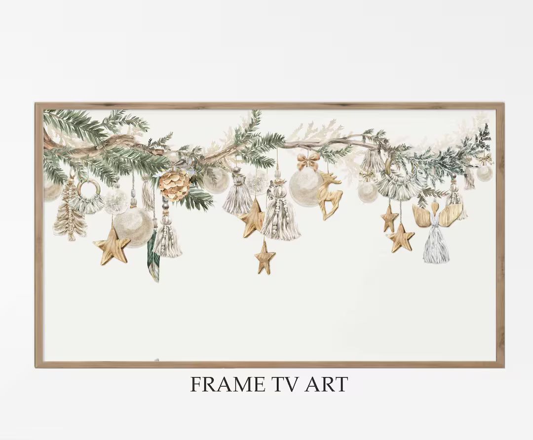 SAMSUNG Frame TV Art Scandinavian Christmas Art Nordic Christmas Tree Art Digital TV Download Chr... | Etsy (US)