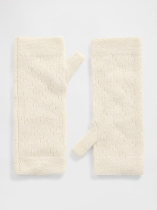 Pointelle Fingerless Mittens | Gap (US)