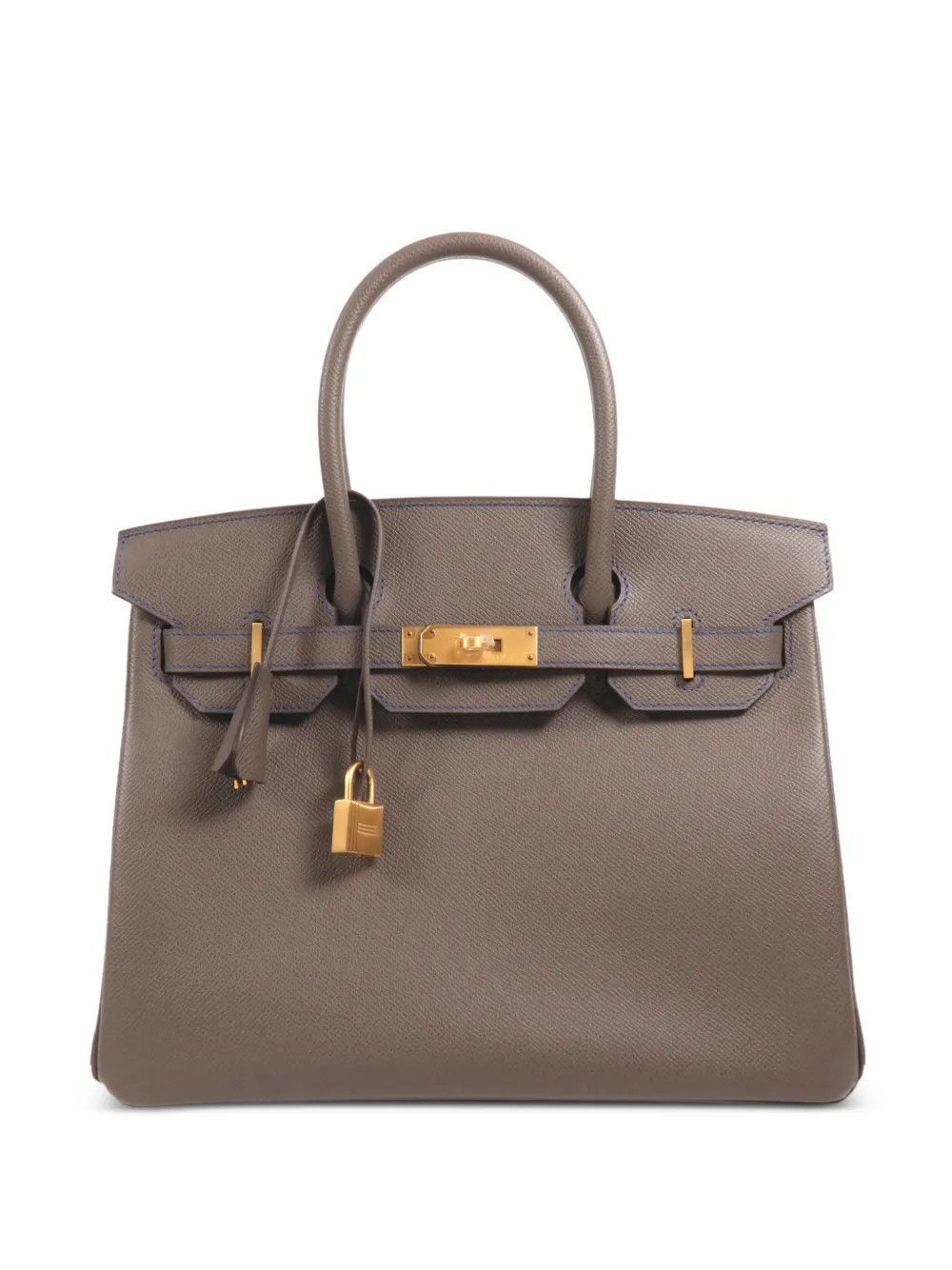 Hermès Pre-Owned Birkin 30 leather handbag - Grey | Farfetch Global