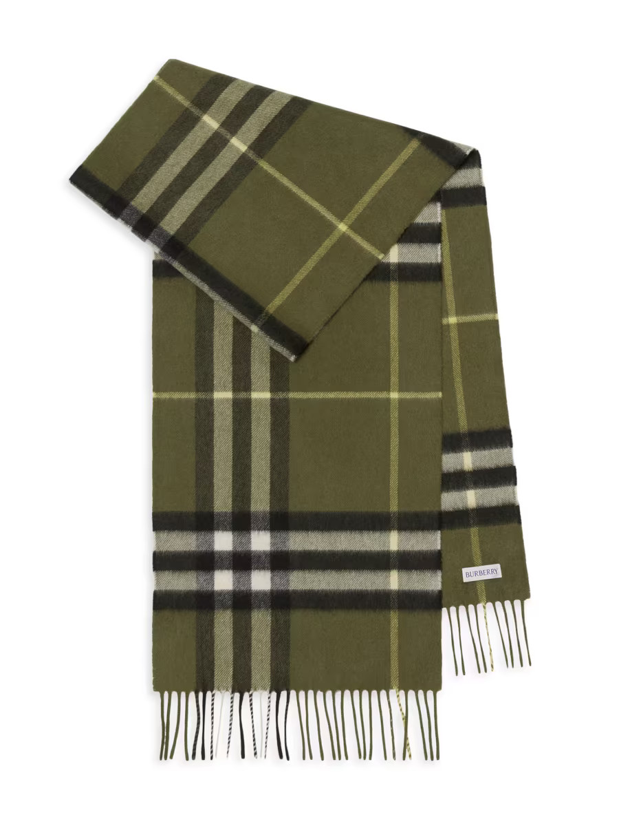 Check Cashmere Scarf | Saks Fifth Avenue