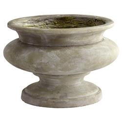 Ammon Country Rustic Grey Cement Planter - S | Kathy Kuo Home