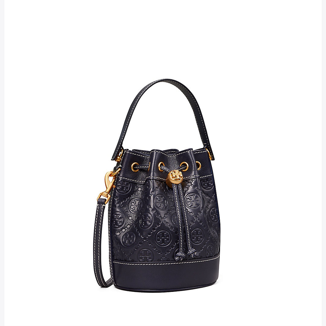 Tory Burch T Monogram Leather Mini Bucket Bag | Tory Burch (US)