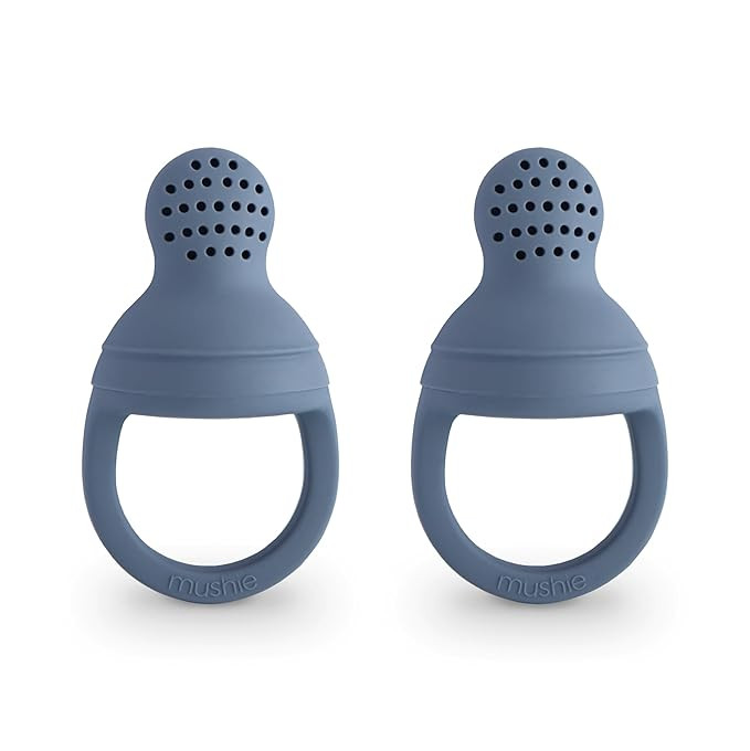 mushie Silicone Baby Fresh Fruit & Food Feeder Pacifier | 6 Months+ (Tradewinds) | Amazon (US)