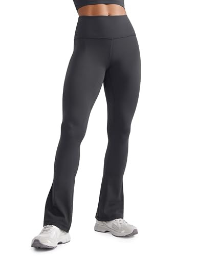 CRZ YOGA Butterluxe High Waist Mini Flared Leggings for Women 31.5" - Bootcut Yoga Pants with Pocket Casual Lounge Comfy Mysterious Grey X-Large | Amazon (US)