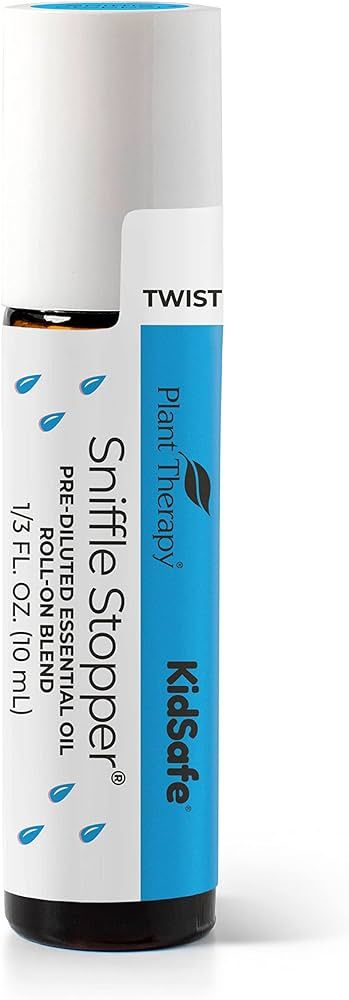 Plant Therapy KidSafe Sniffle Stopper Essential Oil Blend Pre-Diluted Roll-On 10 mL (1/3 oz) Resp... | Amazon (US)