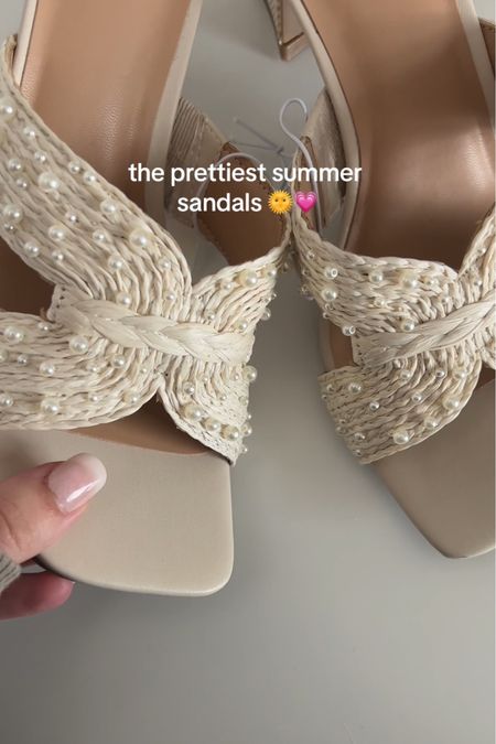 The prettiest pearl sandals 🫶🏻💗

#LTKWorkwear #LTKFindsUnder100 #LTKShoeCrush